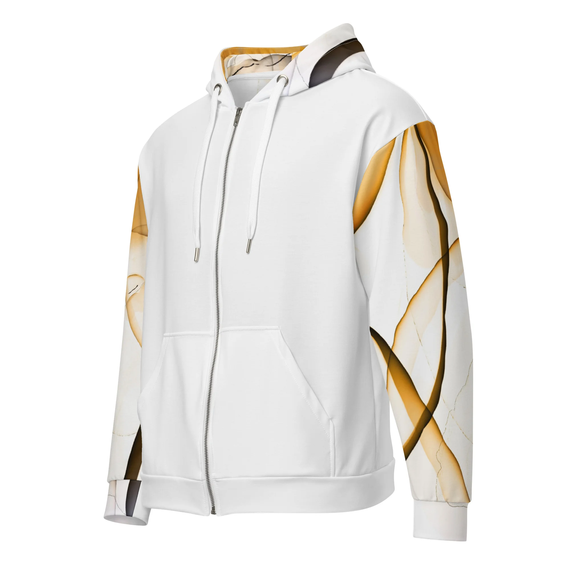 Un sweat en coton biologique unisexe vu de face avec un design épuré élégant pour look à la fois stylé et sportwear